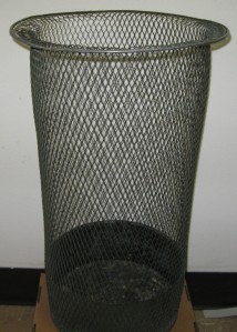 Wastebasket designed for the Texas State Capitol